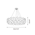 Pink Mika Glass Chandelier — product view 5
