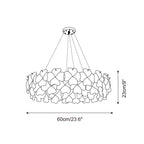 Pink Mika Glass Chandelier — product view 6