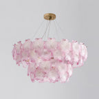 Pink Mika Glass Chandelier — product view 20