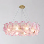 Pink Mika Glass Chandelier — product view 21