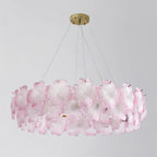 Pink Mika Glass Chandelier — product view 22