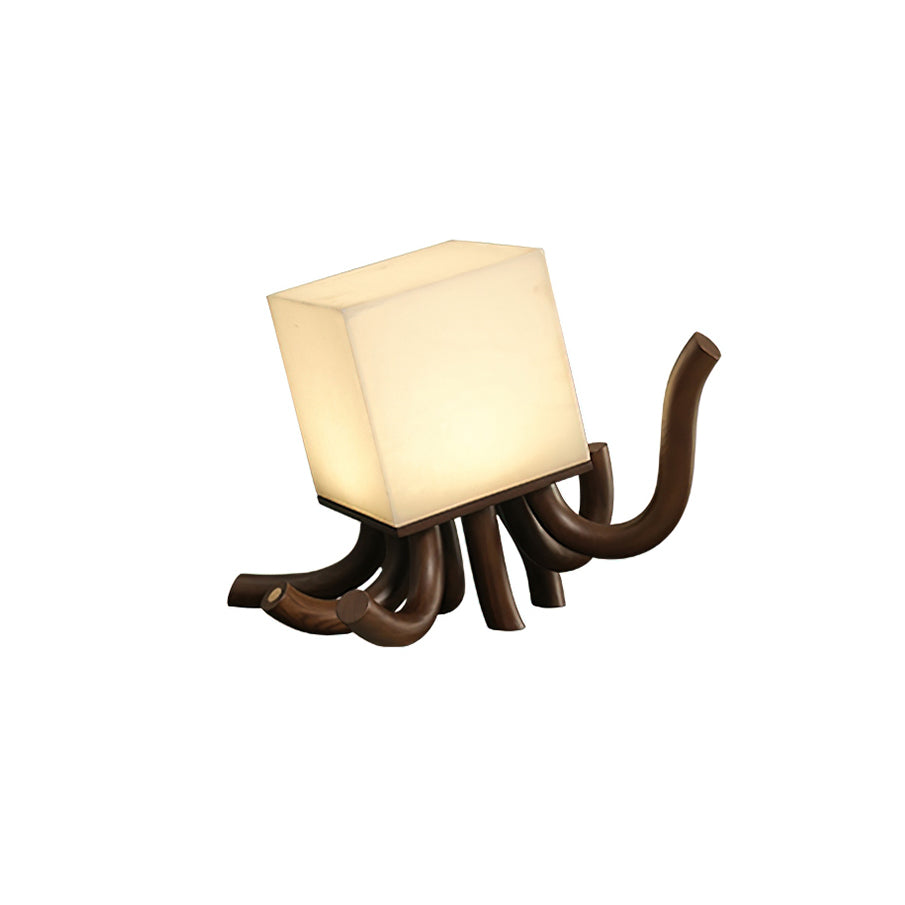 Wooden Octopus Alabaster Table Lamp — product view 13