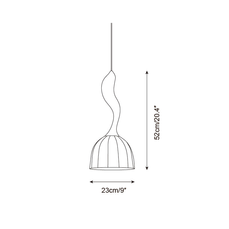 Solia Wooden Wood Pendant Lamp — product view 5