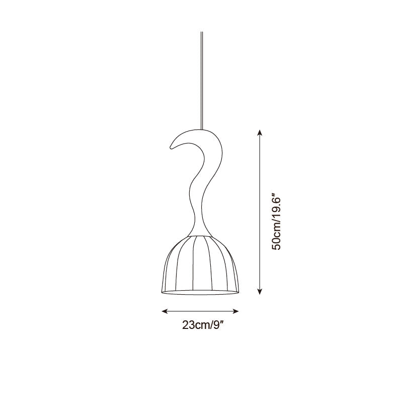 Solia Wooden Wood Pendant Lamp — product view 6