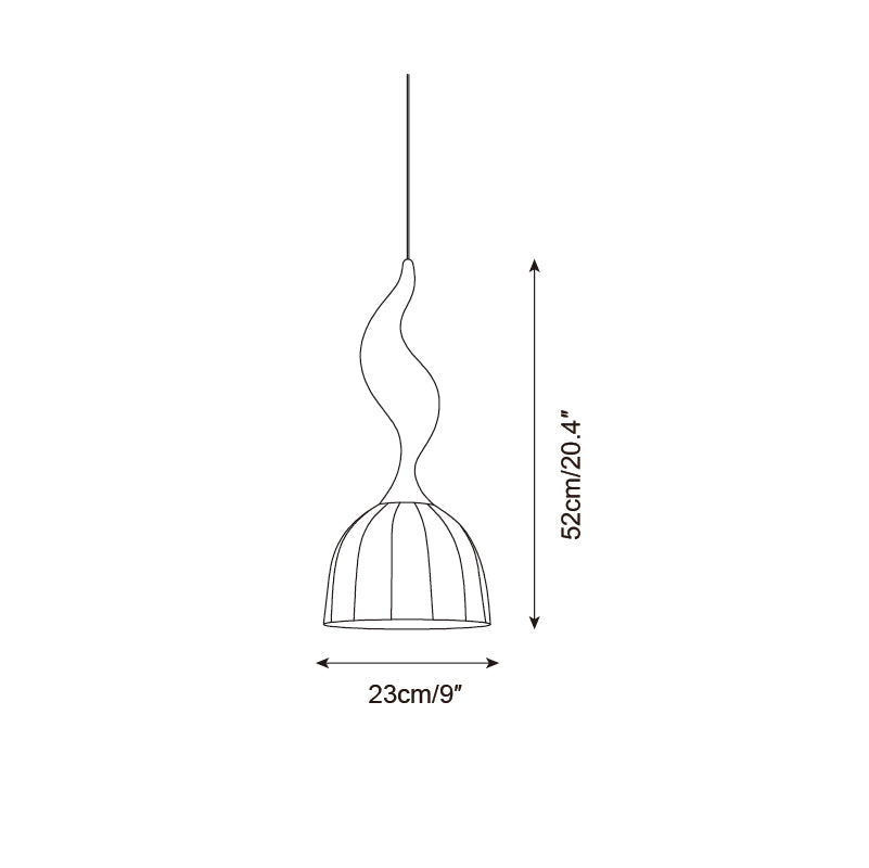 Solia Wooden Wood Pendant Lamp — product view 7