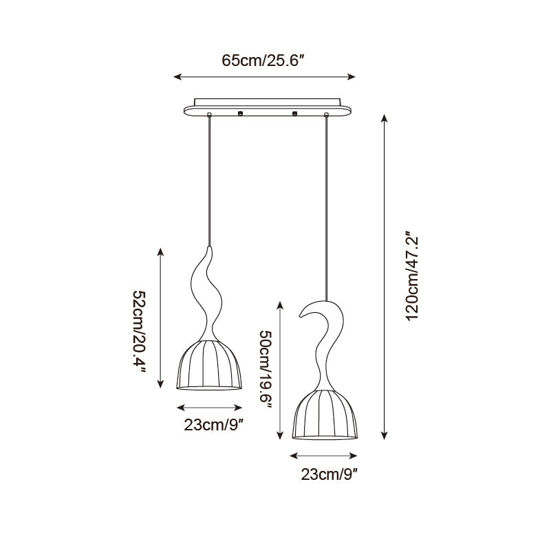 Solia Wooden Wood Pendant Lamp — product view 8