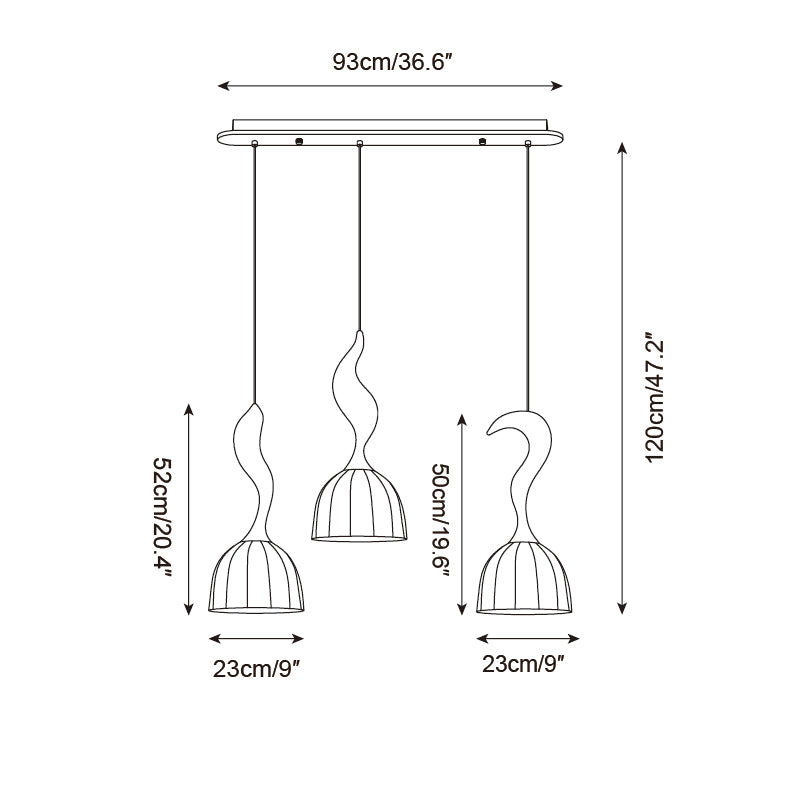 Solia Wooden Wood Pendant Lamp — product view 9