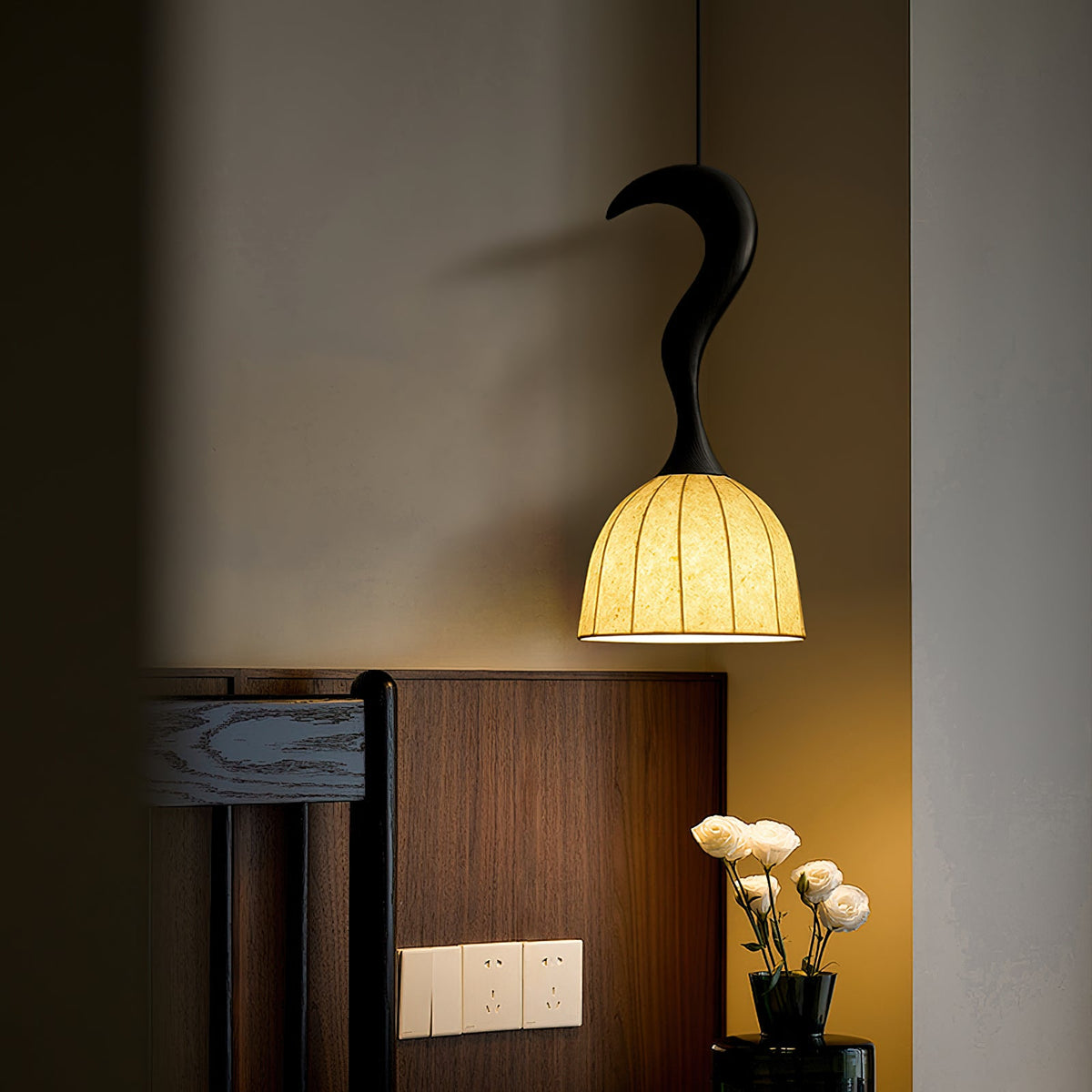 Solia Wooden Wood Pendant Lamp — product view 11