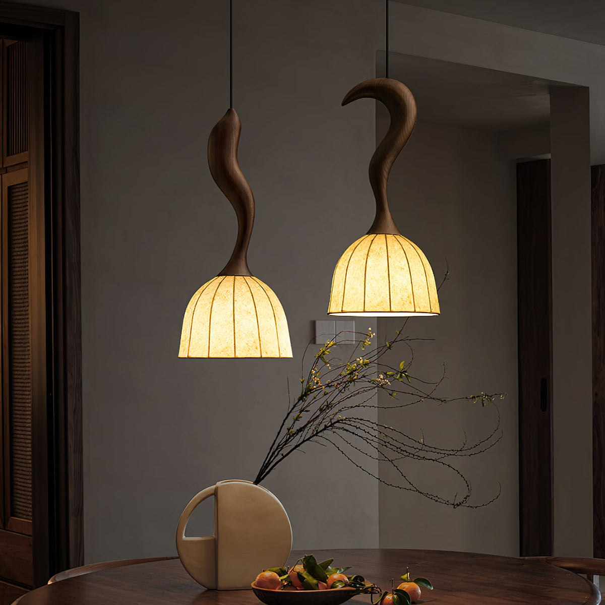 Solia Wooden Wood Pendant Lamp — product view 13