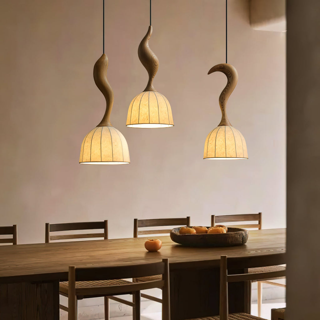 Solia Wooden Wood Pendant Lamp — product view 14