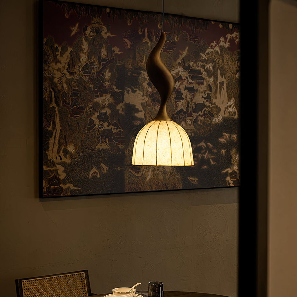 Solia Wooden Wood Pendant Lamp — product view 15
