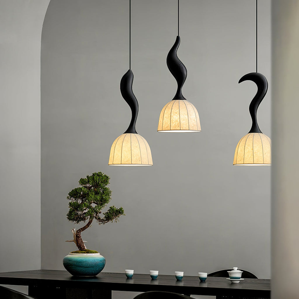 Solia Wooden Wood Pendant Lamp — product view 17