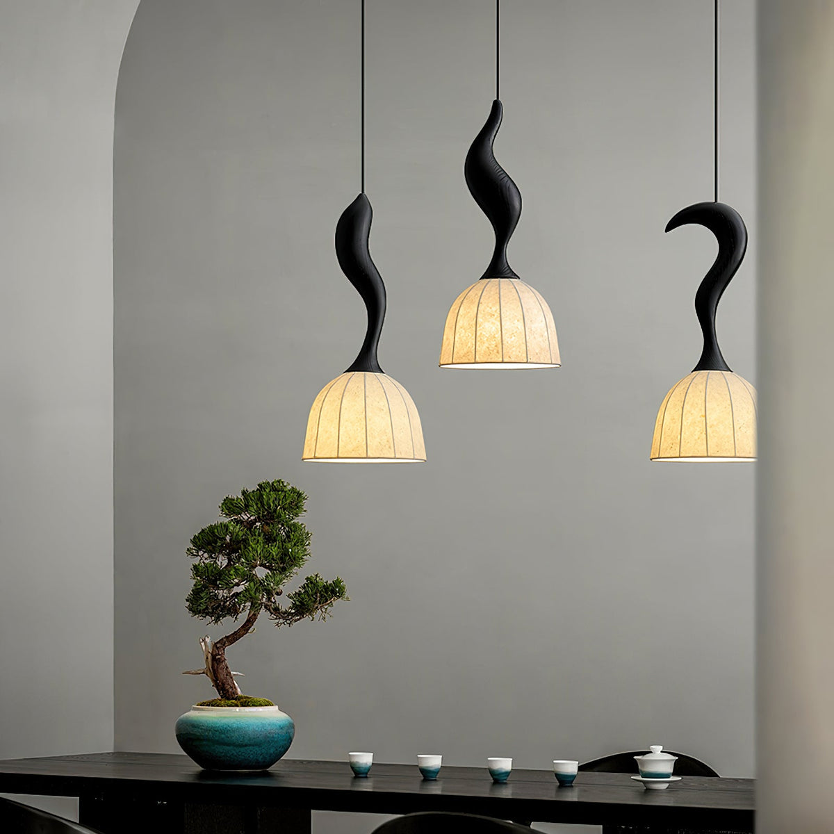 Solia Wooden Wood Pendant Lamp — product view 17