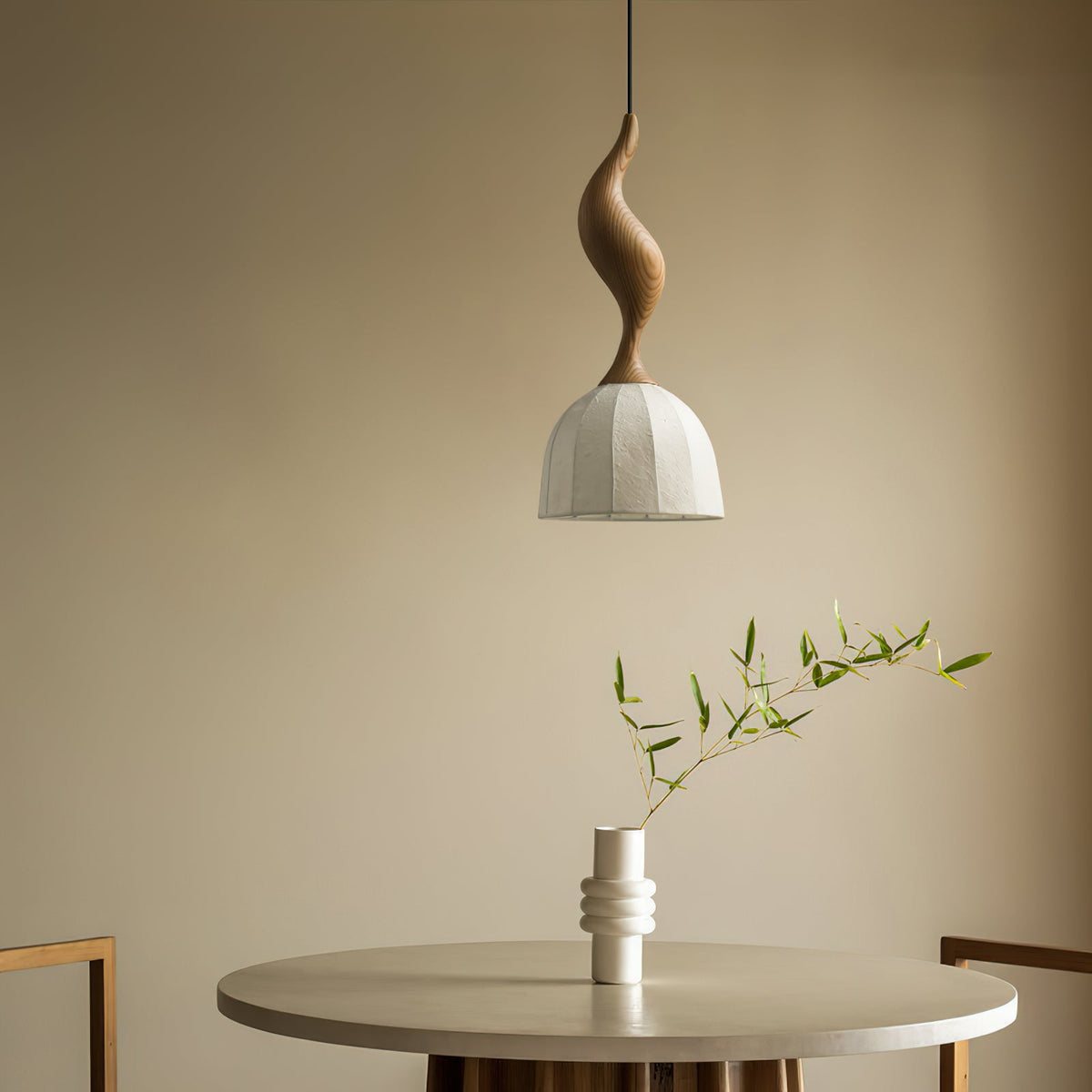 Solia Wooden Wood Pendant Lamp — product view 19