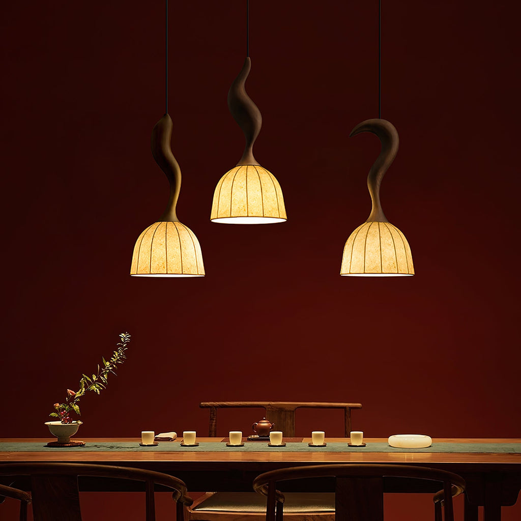 Solia Wooden Wood Pendant Lamp — product view 21