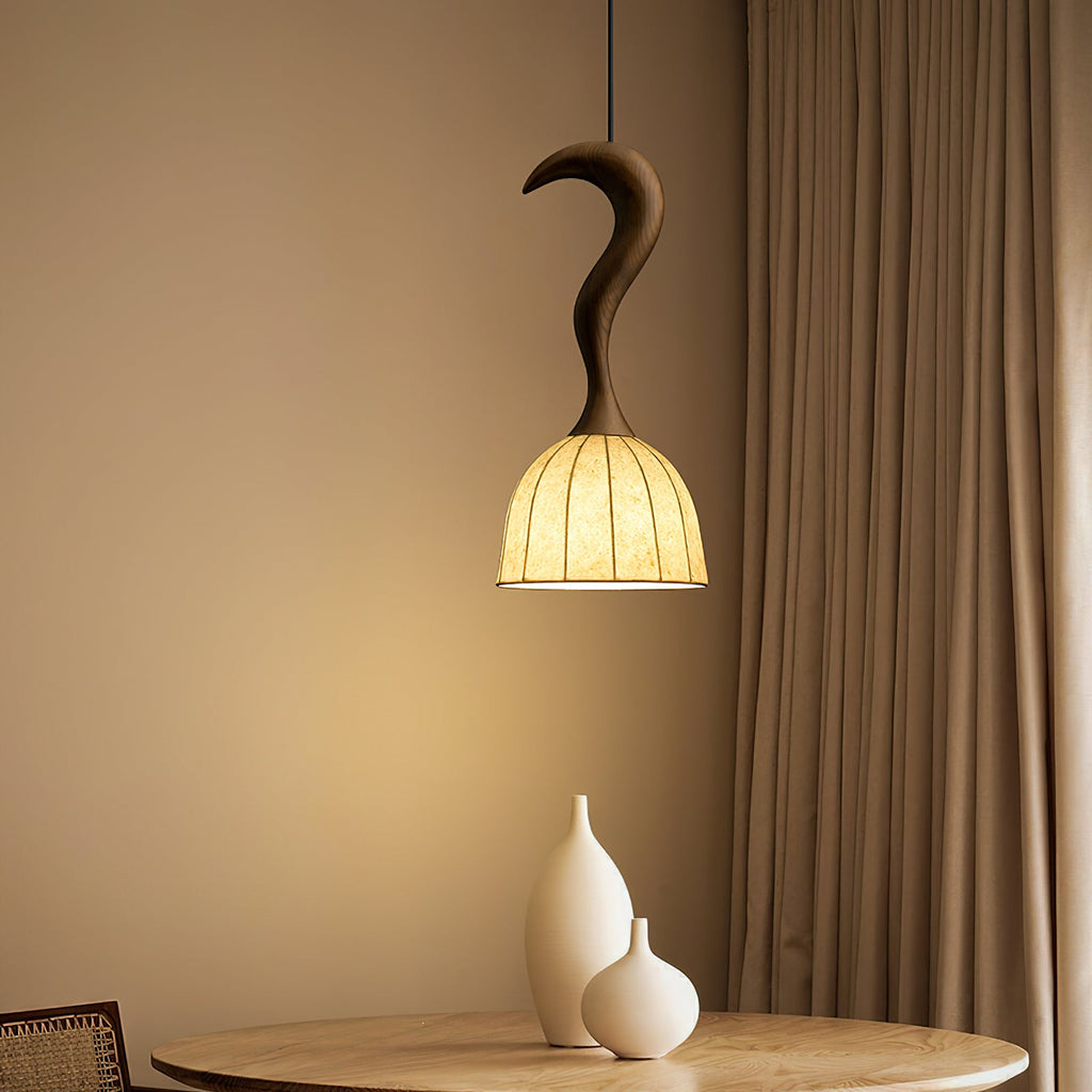 Solia Wooden Wood Pendant Lamp — product view 22