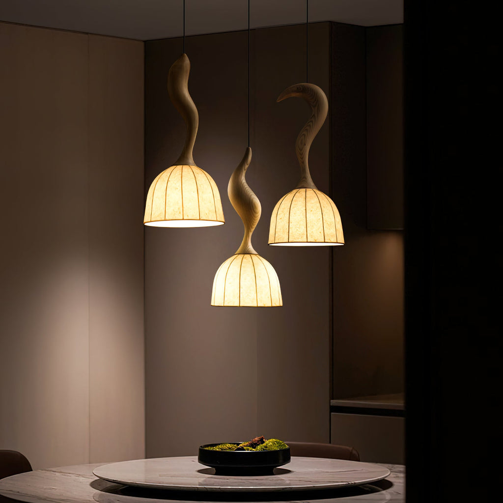 Solia Wooden Wood Pendant Lamp — product view 27
