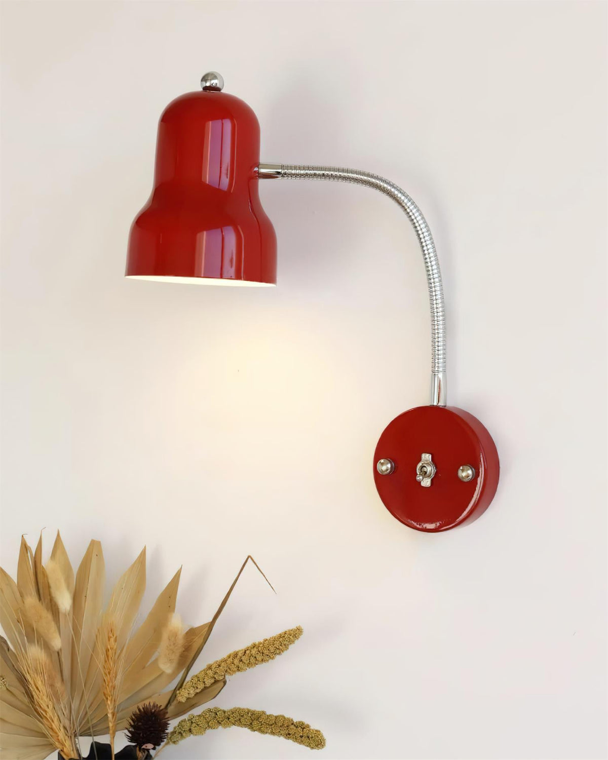 Red Diana Metal Wall Lamp — product view 6