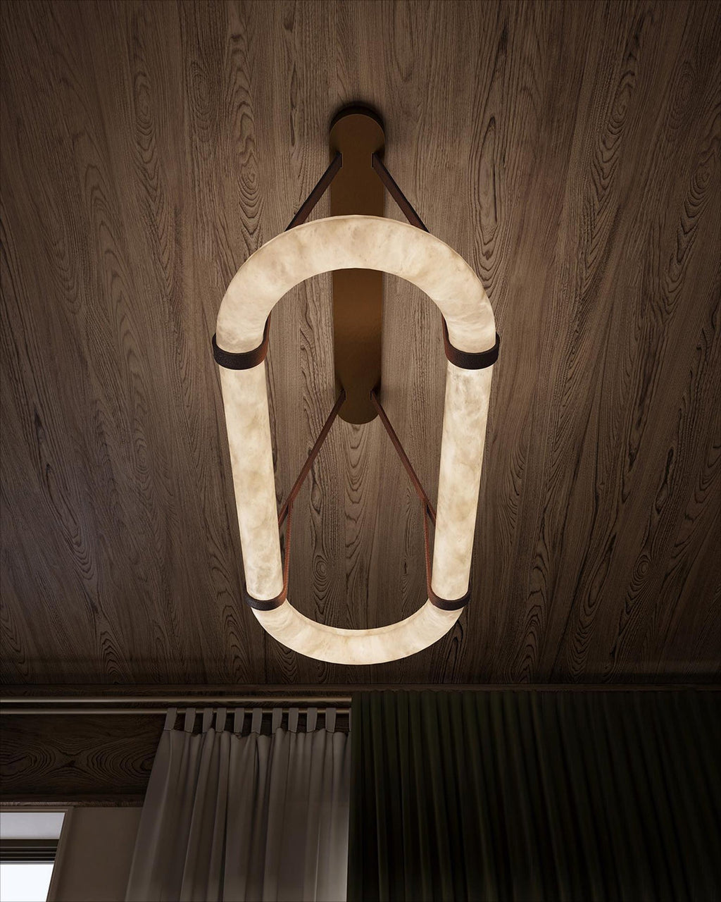 Kurve Alabaster Chandelier — product view 6