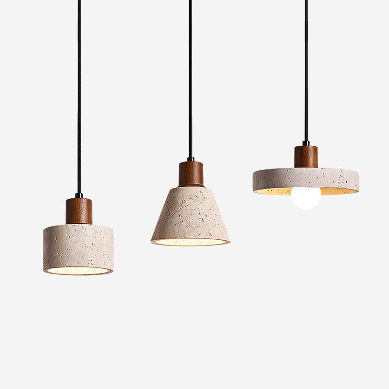 Pienza Travertine Pendant Lamp — product view 1