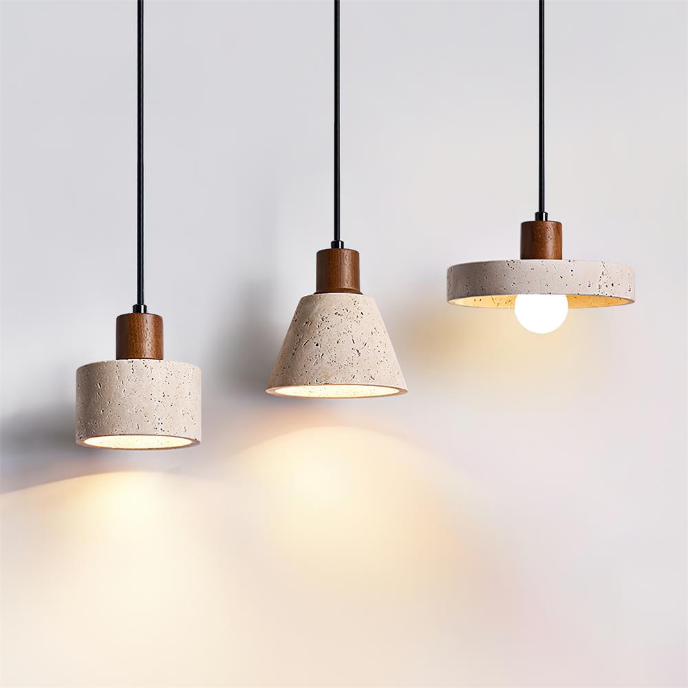 Pienza Travertine Pendant Lamp — product view 2