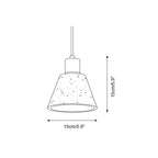 Pienza Travertine Pendant Lamp — product view 5