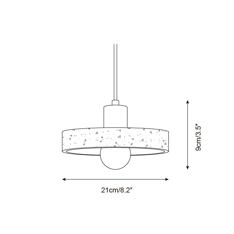 Pienza Travertine Pendant Lamp — product view 7