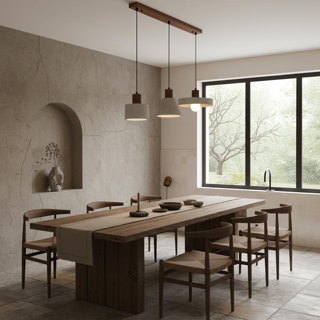 Pienza Travertine Pendant Lamp — product view 9
