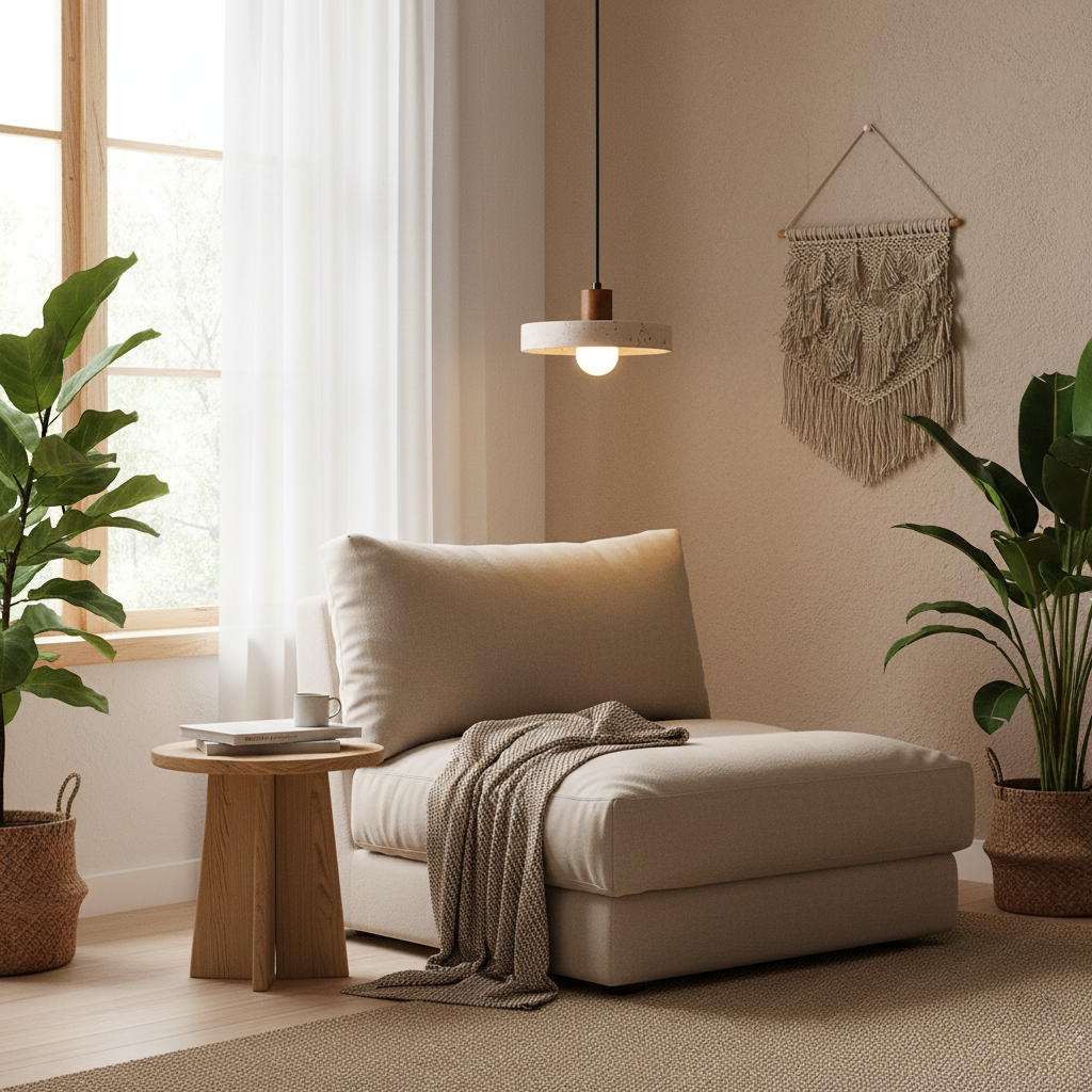 Pienza Travertine Pendant Lamp — product view 13