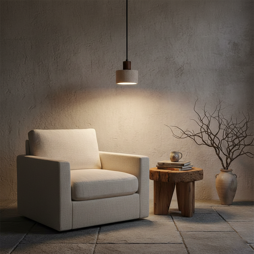Pienza Travertine Pendant Lamp — product view 15