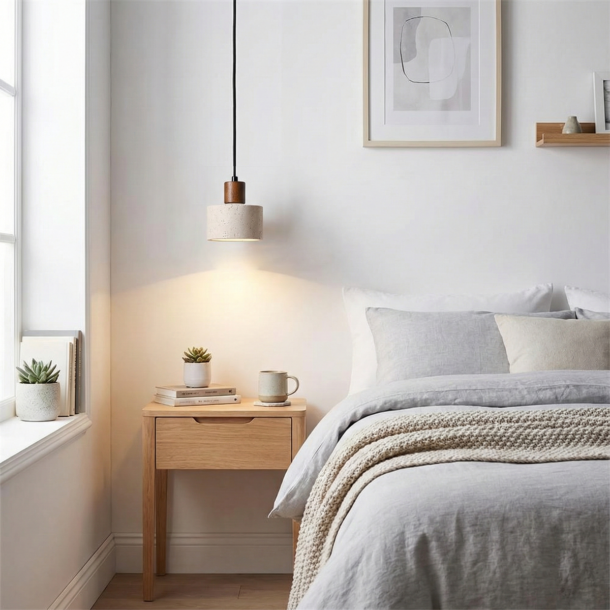 Pienza Travertine Pendant Lamp — product view 17