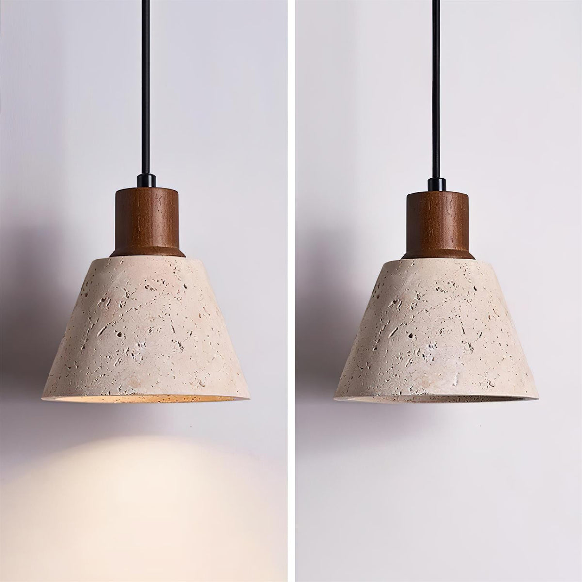 Pienza Travertine Pendant Lamp — product view 24