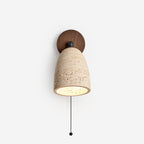Marlin Travertine Wall Lamp — product view 1