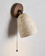 Marlin Travertine Wall Lamp — product view 4