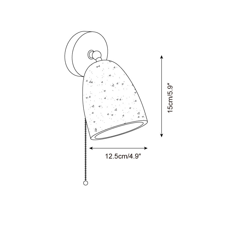 Marlin Travertine Wall Lamp — product view 5