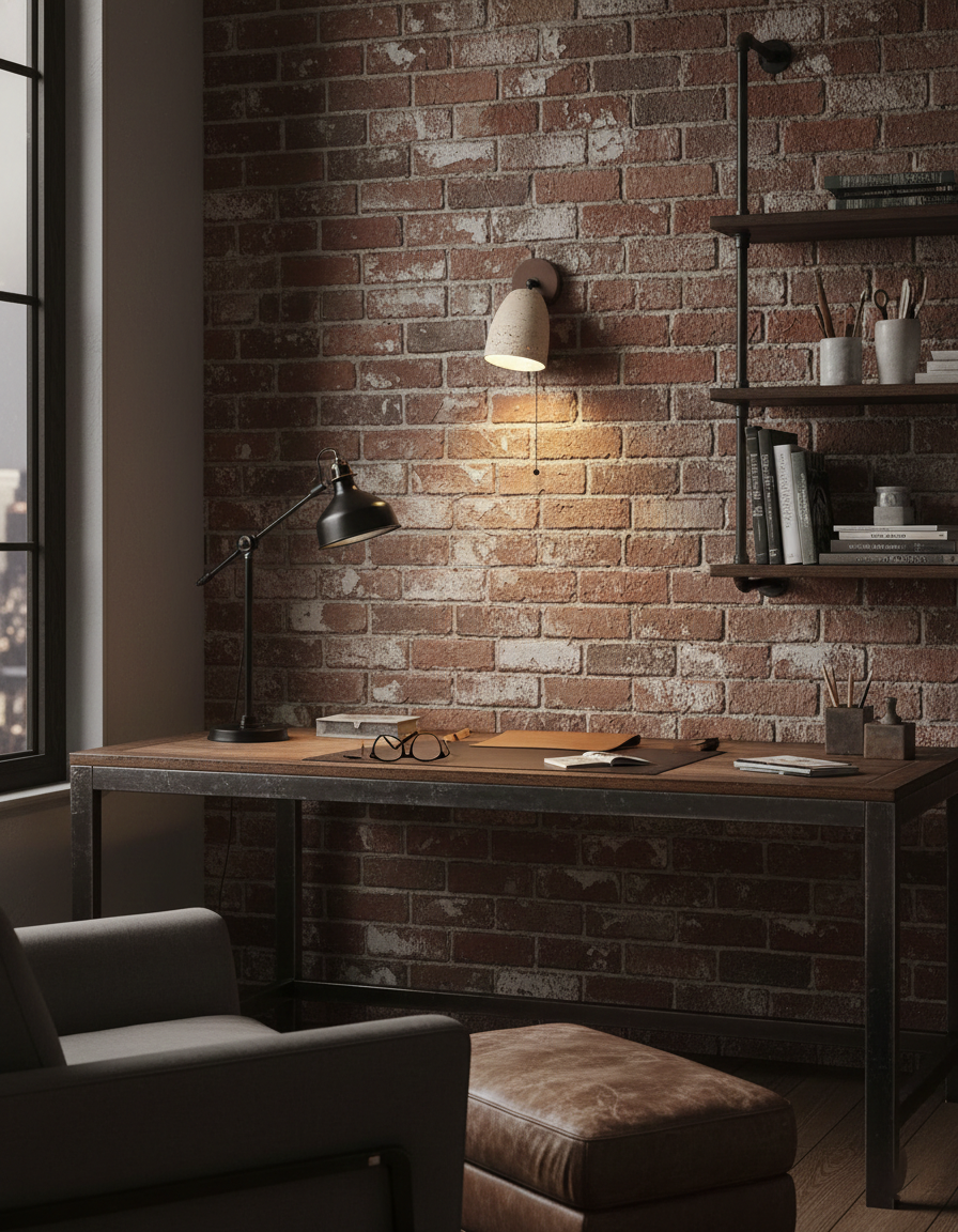 Marlin Travertine Wall Lamp — product view 11