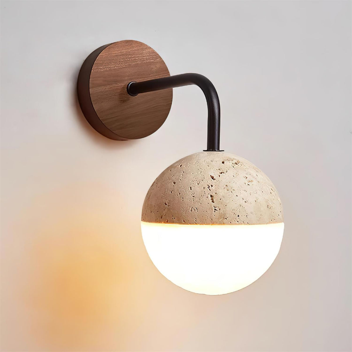 Bolle Travertine Wall Lamp — product view 3