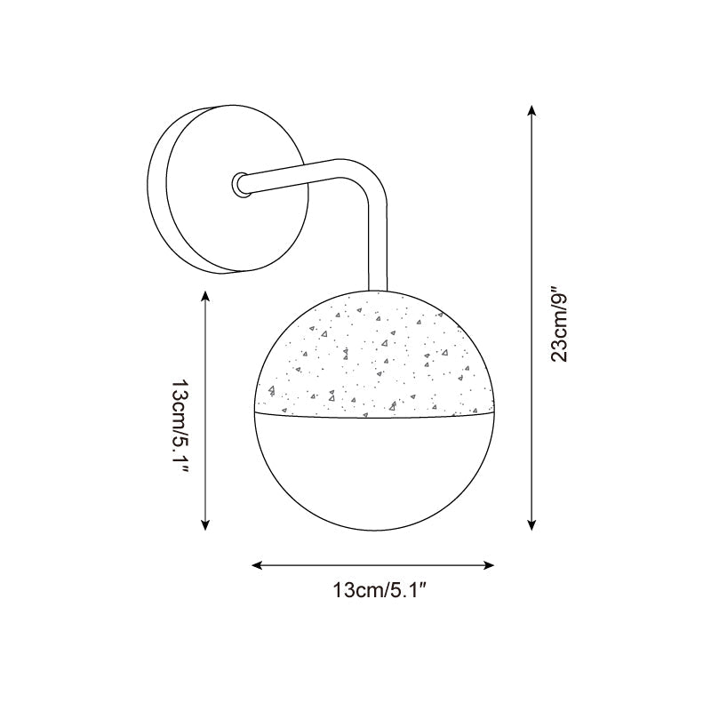 Bolle Travertine Wall Lamp — product view 5