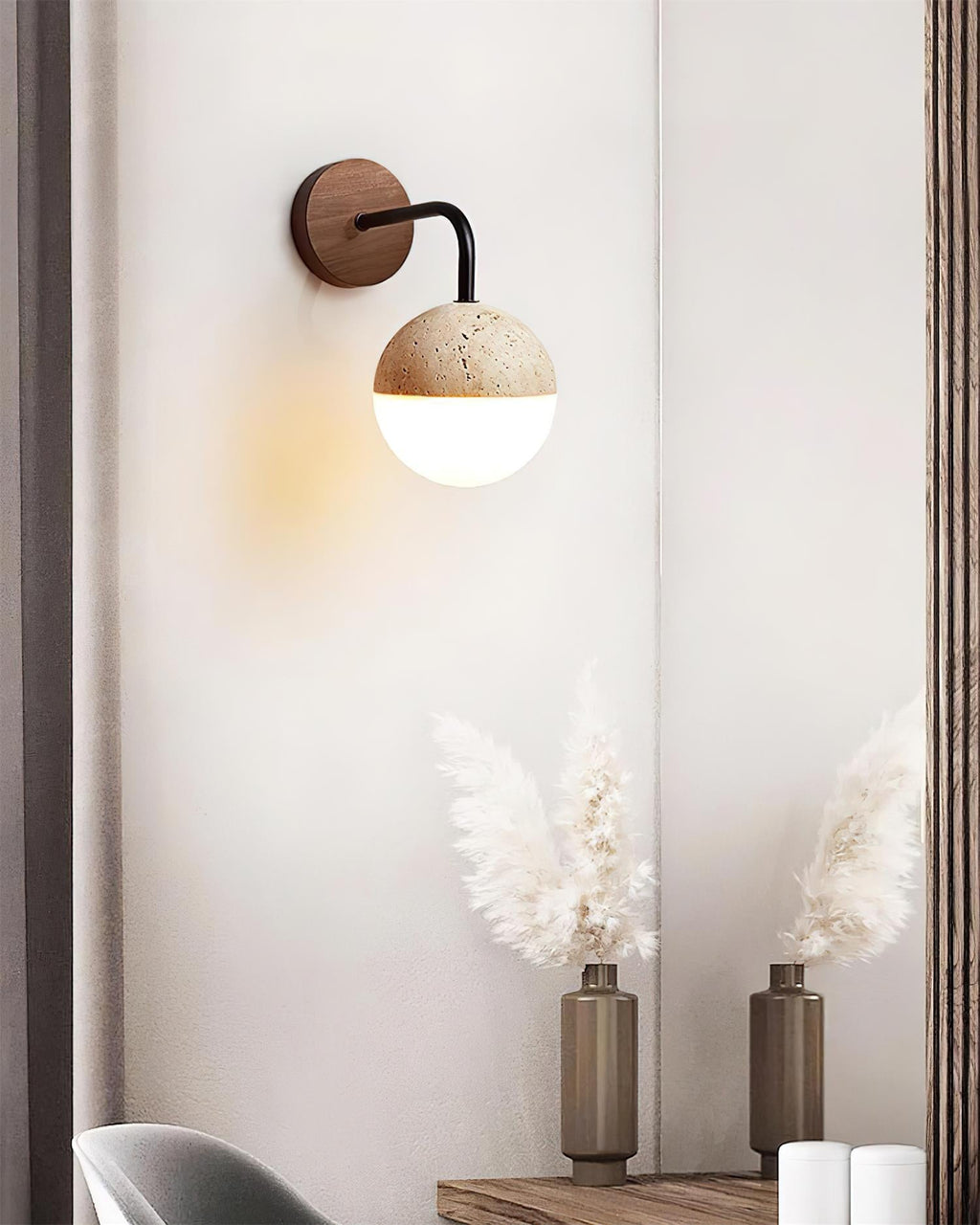 Bolle Travertine Wall Lamp — product view 14