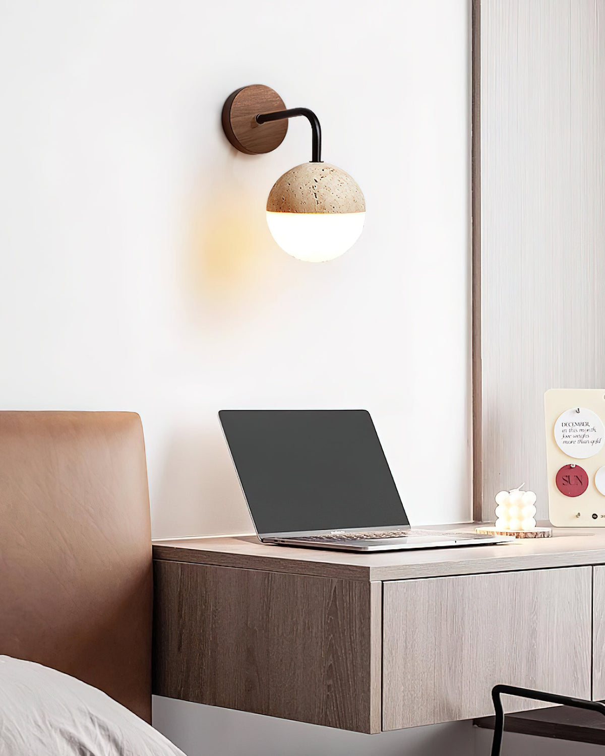 Bolle Travertine Wall Lamp — product view 18