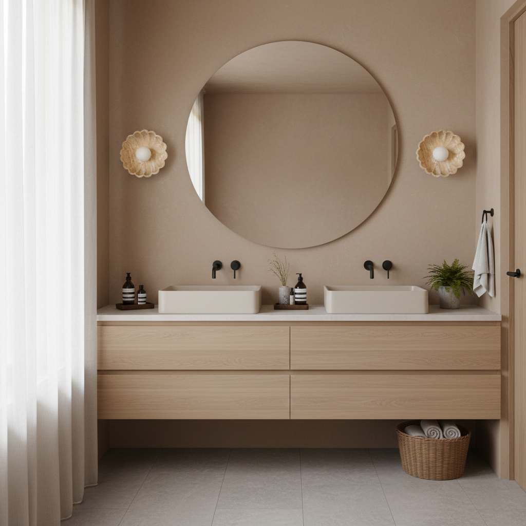 Scallop Travertine Wall Lamp — product view 8