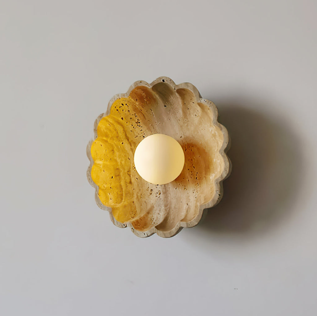 Scallop Travertine Wall Lamp — product view 14