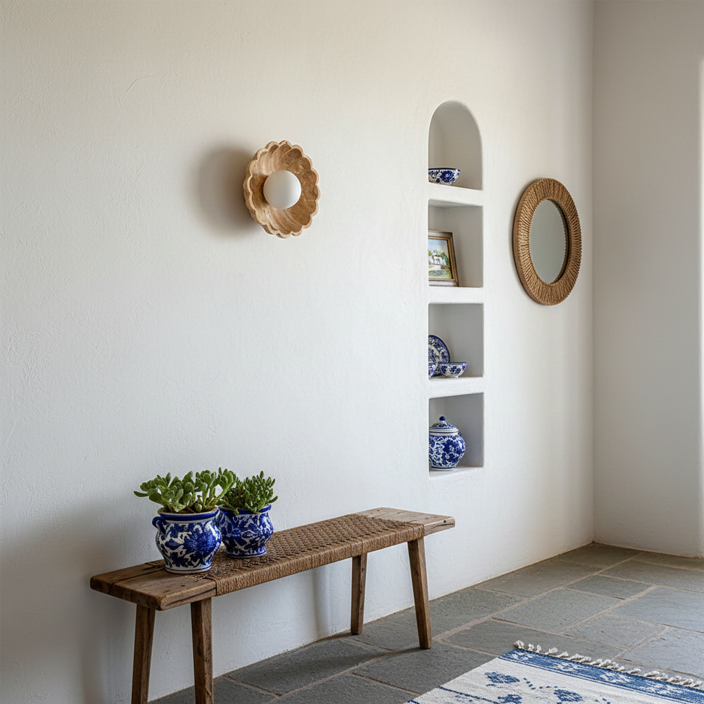 Scallop Travertine Wall Lamp — product view 15