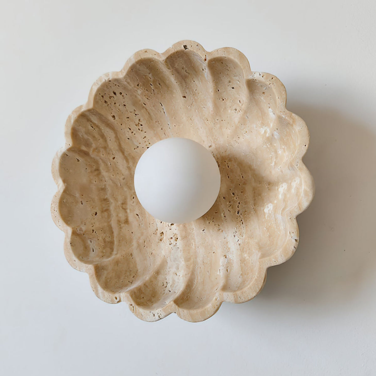 Scallop Travertine Wall Lamp — product view 17