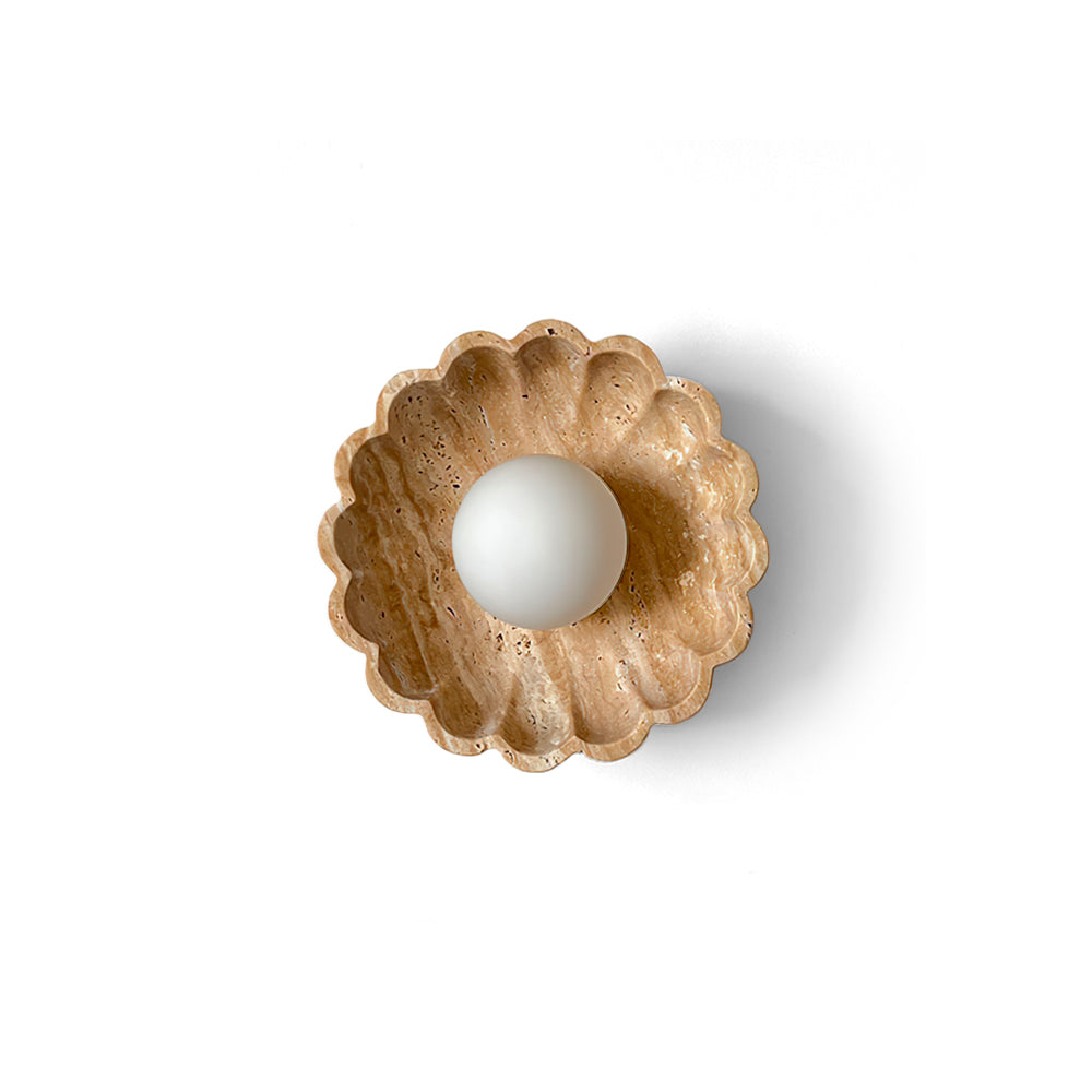 Scallop Travertine Wall Lamp — product view 19