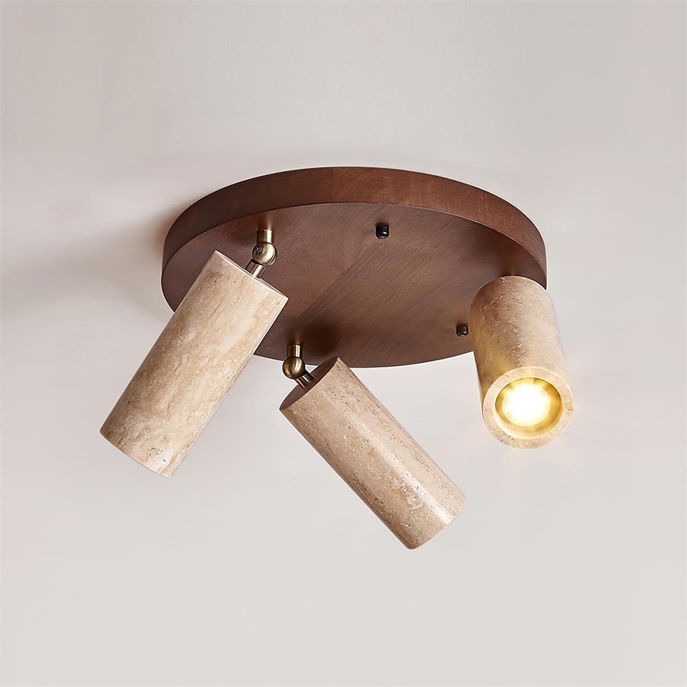 Myrtle Travertine Ceiling Lamp — product view 2