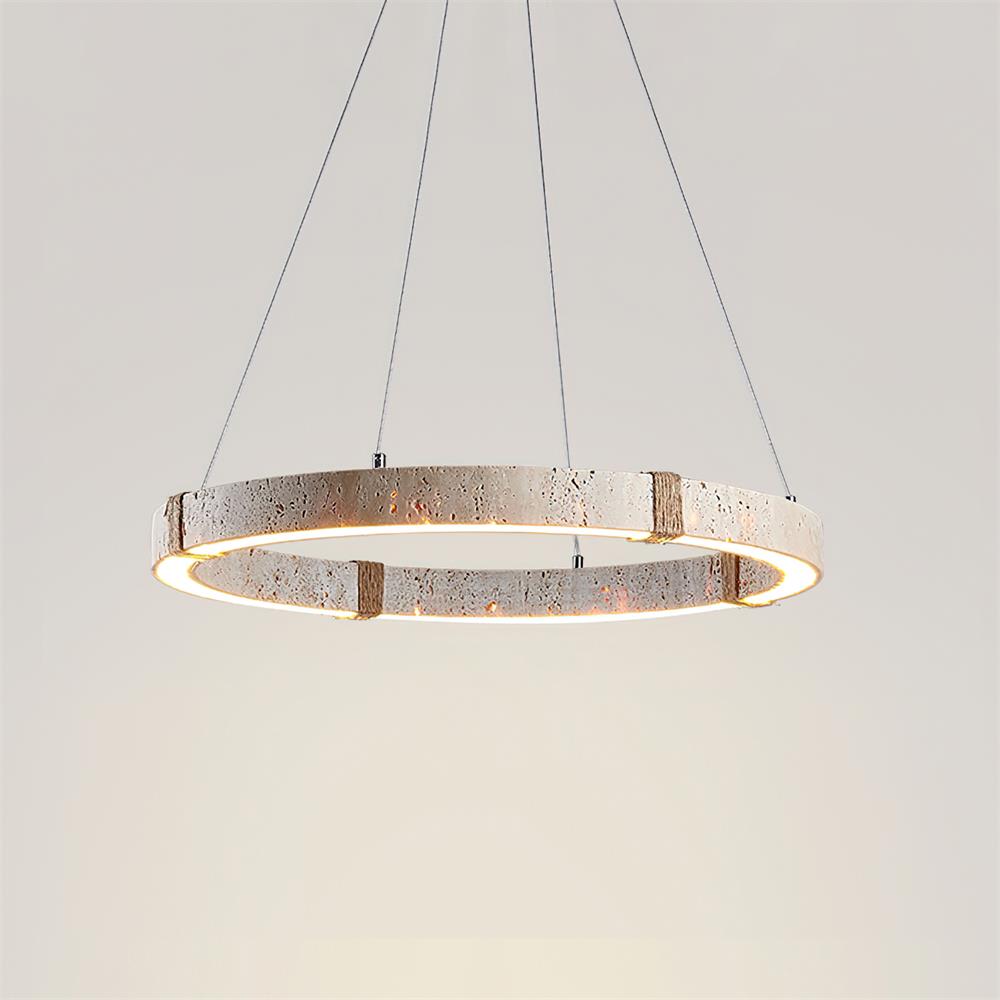 Dainolite Circle Travertine Chandelier — product view 22