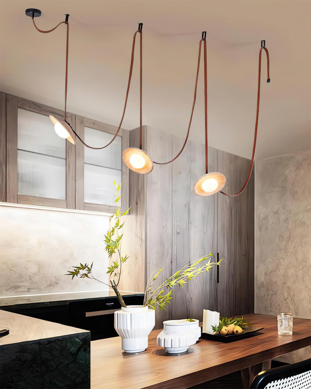 Ceylon Travertine Chandelier — product view 4