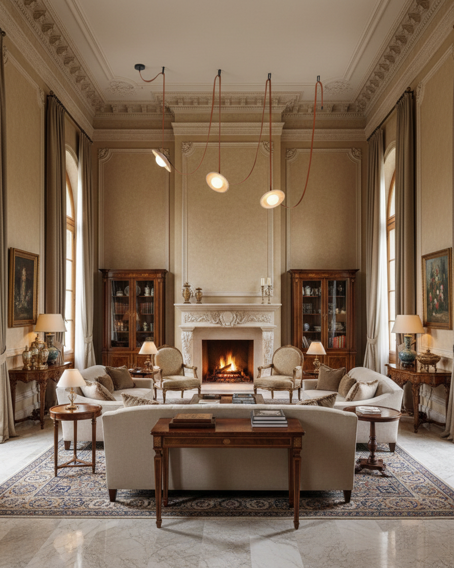 Ceylon Travertine Chandelier — product view 7