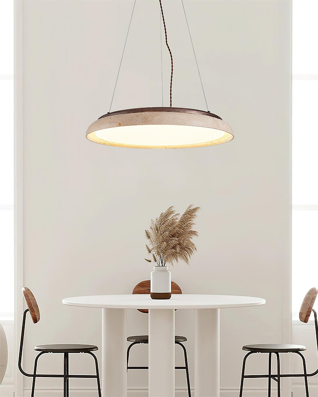 Piedra Travertine Pendant Lamp — product view 3